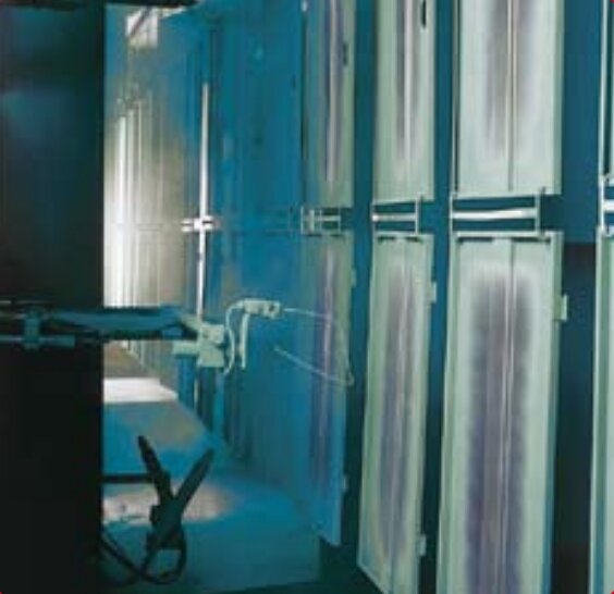 Vue détaillée du thermolaquage Evotec GmbH